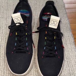 Cole Haan Men's Black Sneakers with zerogrand 
With Rainbow Accents